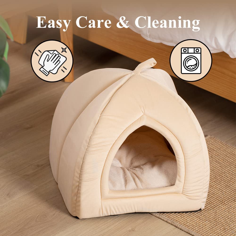 Cat Bed, Lovely Tent with Removable Washable Pillow Cushion