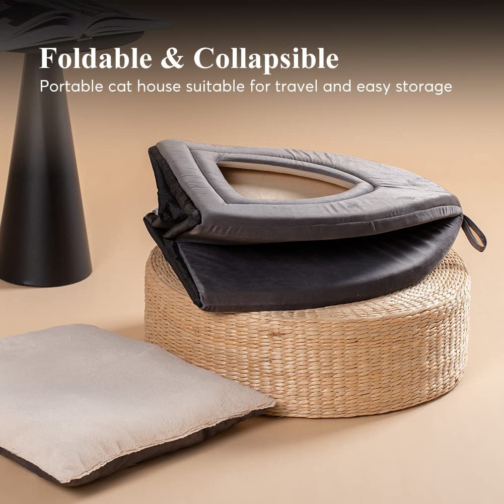 Cat Bed, Lovely Tent with Removable Washable Pillow Cushion