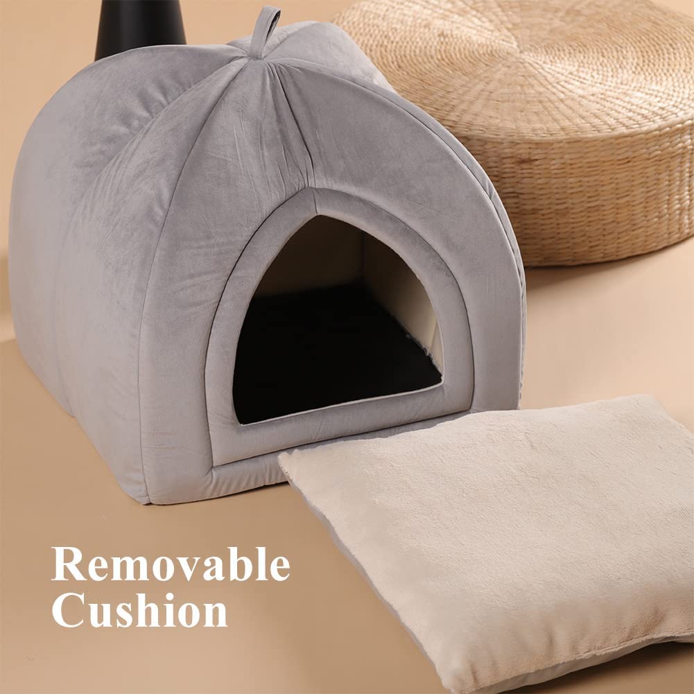 Cat Bed, Lovely Tent with Removable Washable Pillow Cushion