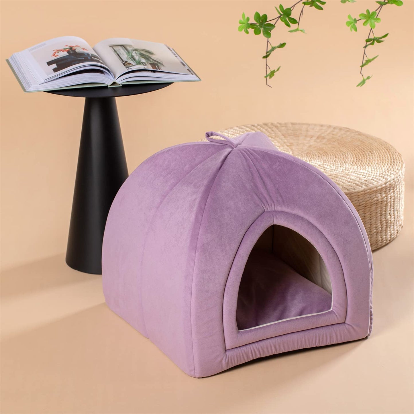 Cat Bed, Lovely Tent with Removable Washable Pillow Cushion