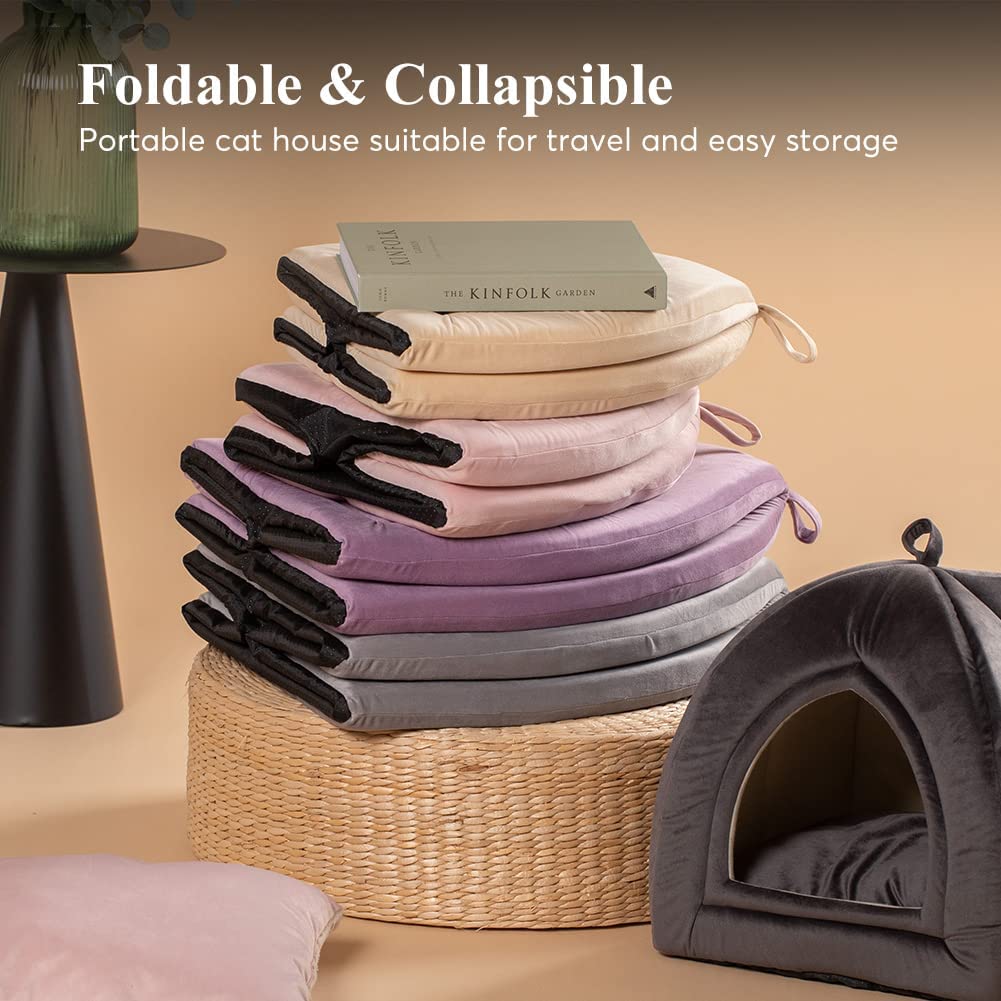 Cat Bed, Lovely Tent with Removable Washable Pillow Cushion