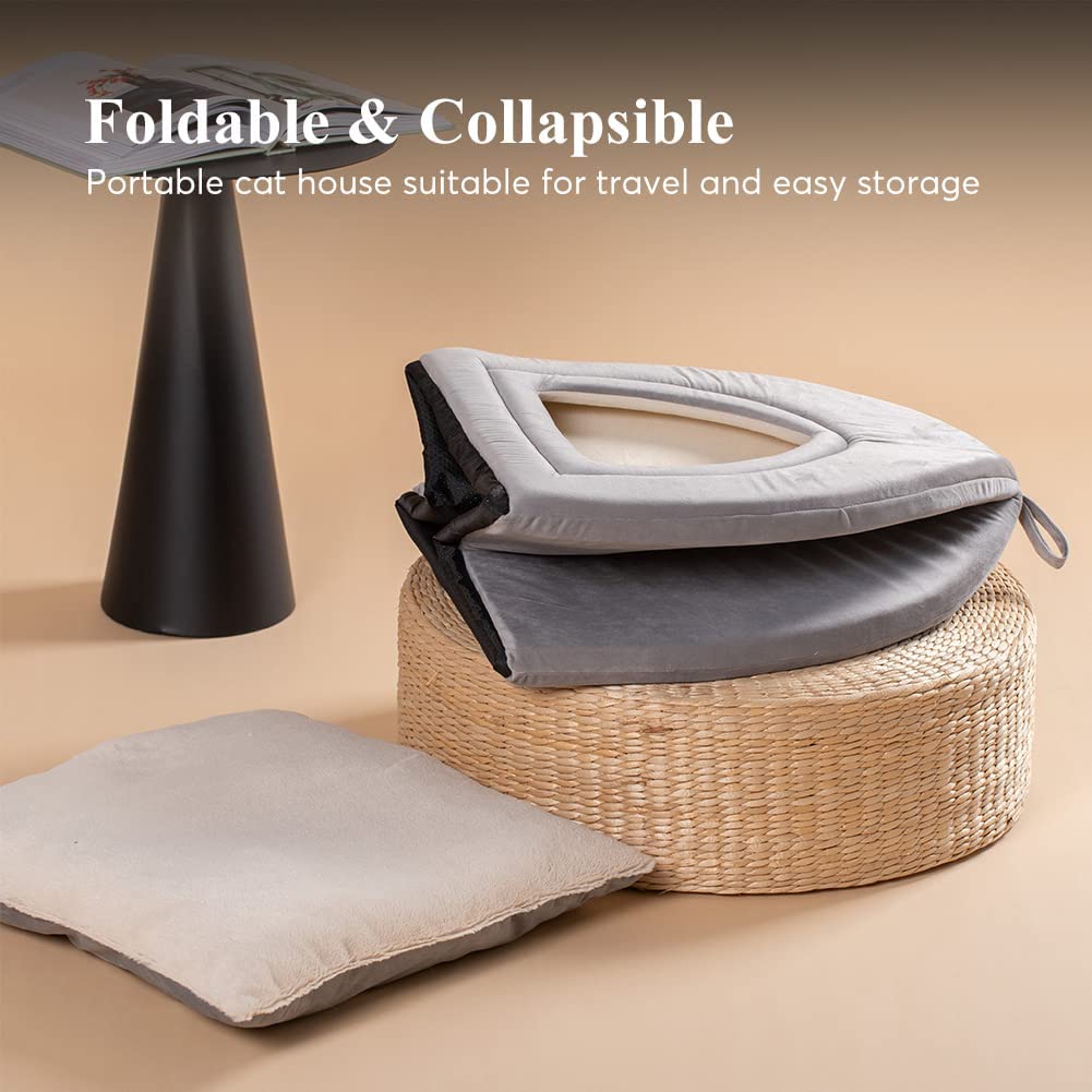 Cat Bed, Lovely Tent with Removable Washable Pillow Cushion