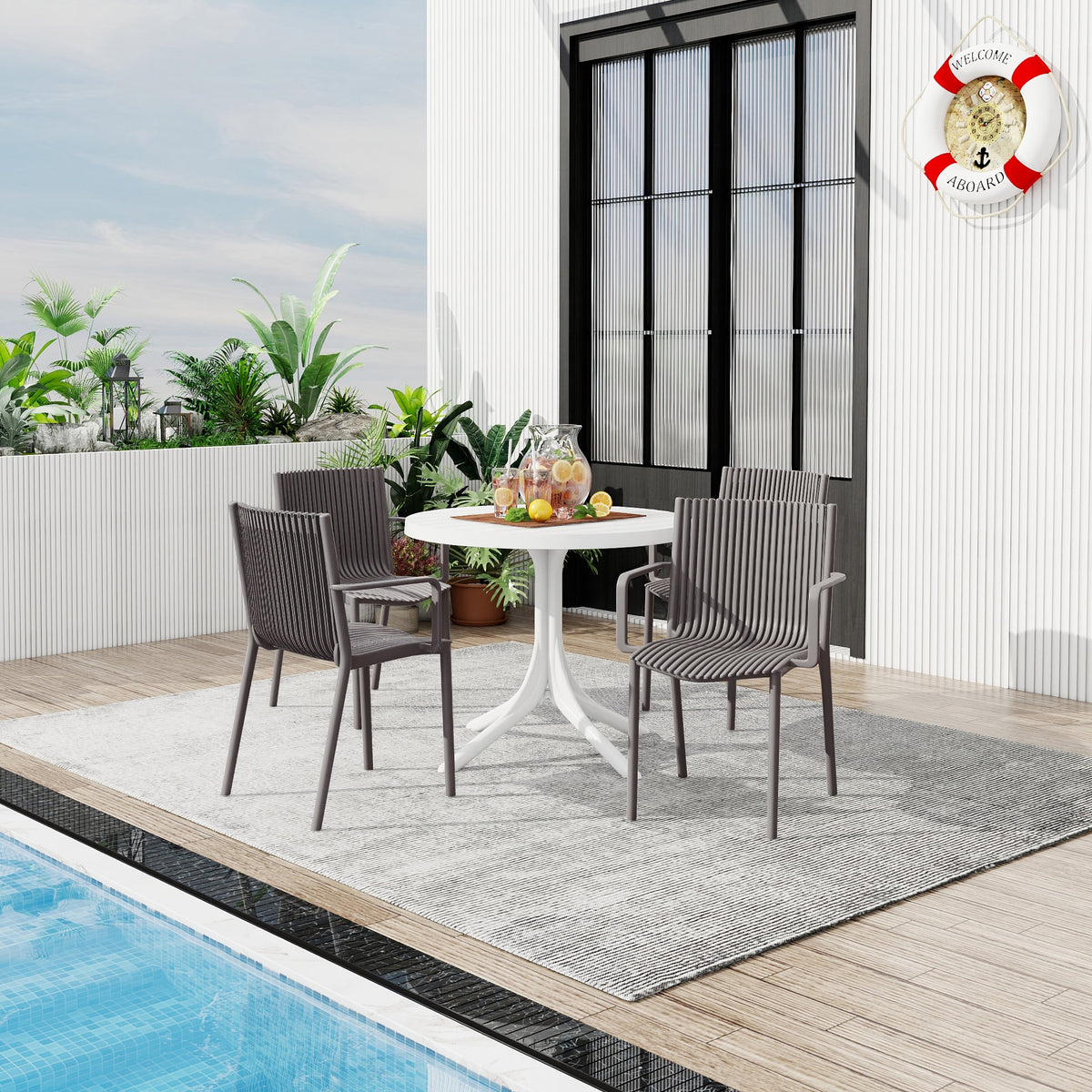 Summer 4pcs Warm Patio Furniture Set