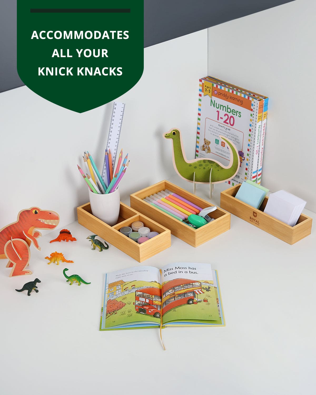 Storage Box Set of 3, Natural