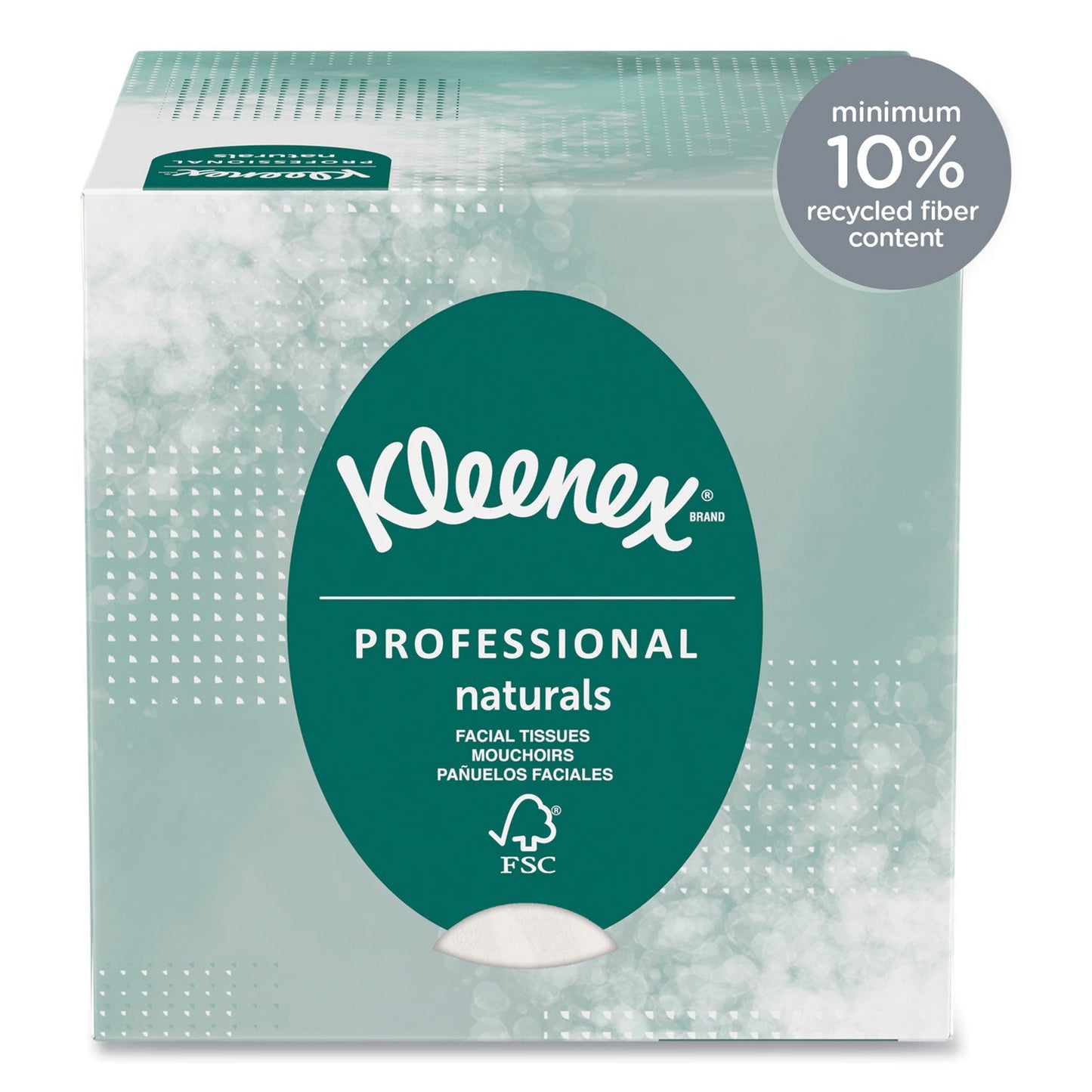 Kleenex Naturals Facial Tissue for Business, BOUTIQUE POP-UP Box, 2-Ply, White, 90 Sheets/Box, 36 Boxes/Carton