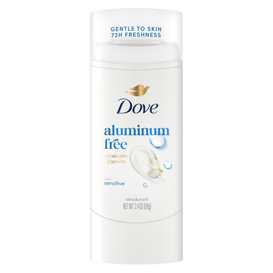 Dove Deodorant Stick Sensitive for 72 Hour Odor Protection Aluminum Free 2.4 oz