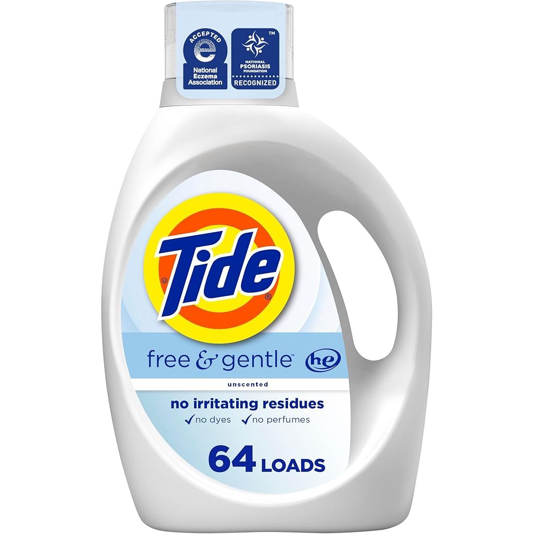 Tide Free and Gentle Liquid Laundry Detergent 92oz