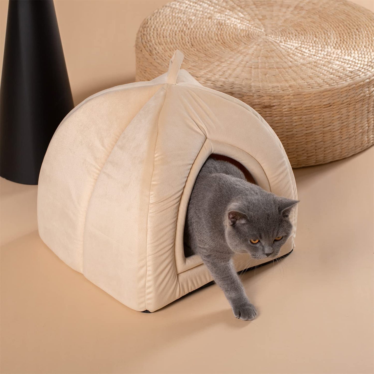 Cat Bed, Lovely Tent with Removable Washable Pillow Cushion