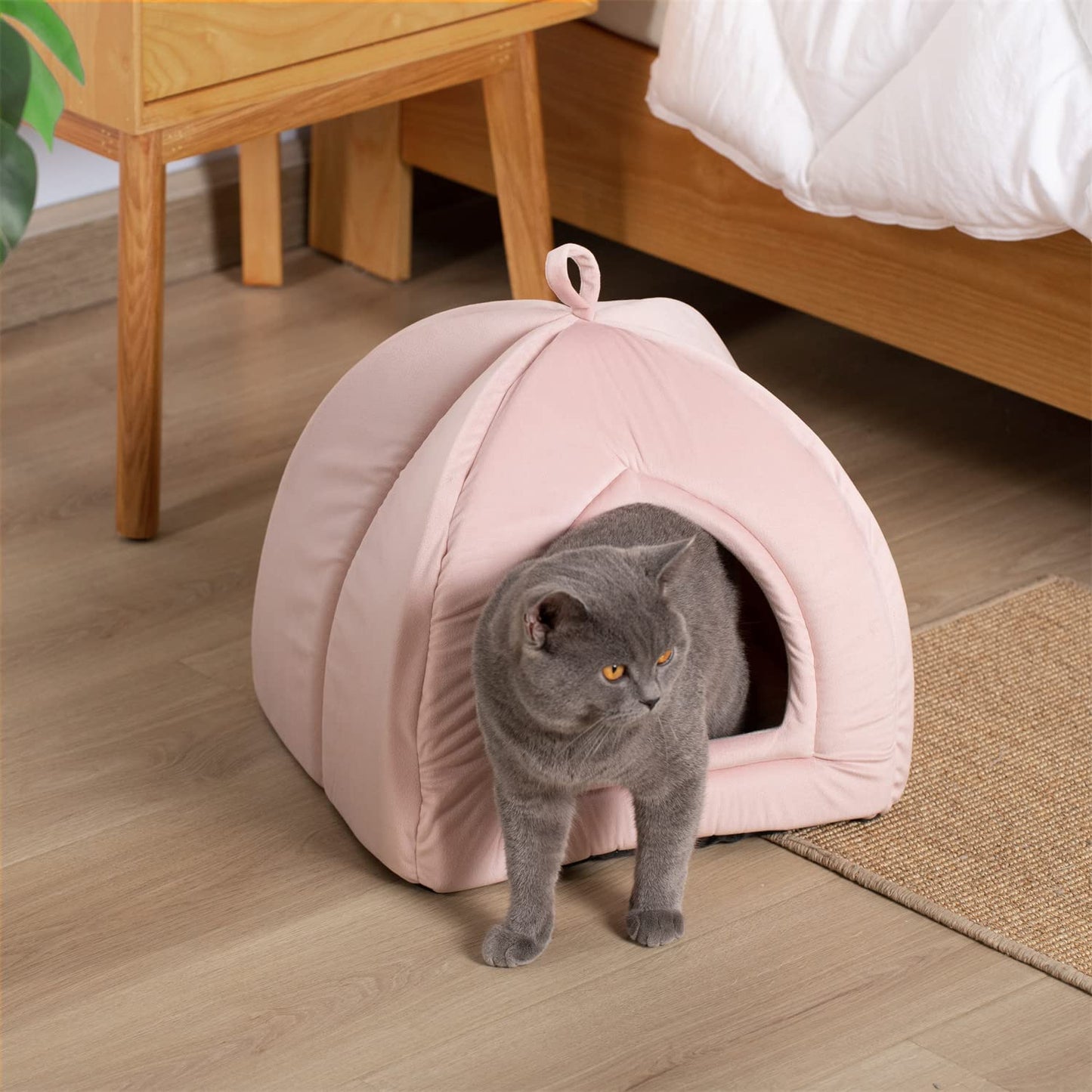 Cat Bed, Lovely Tent with Removable Washable Pillow Cushion