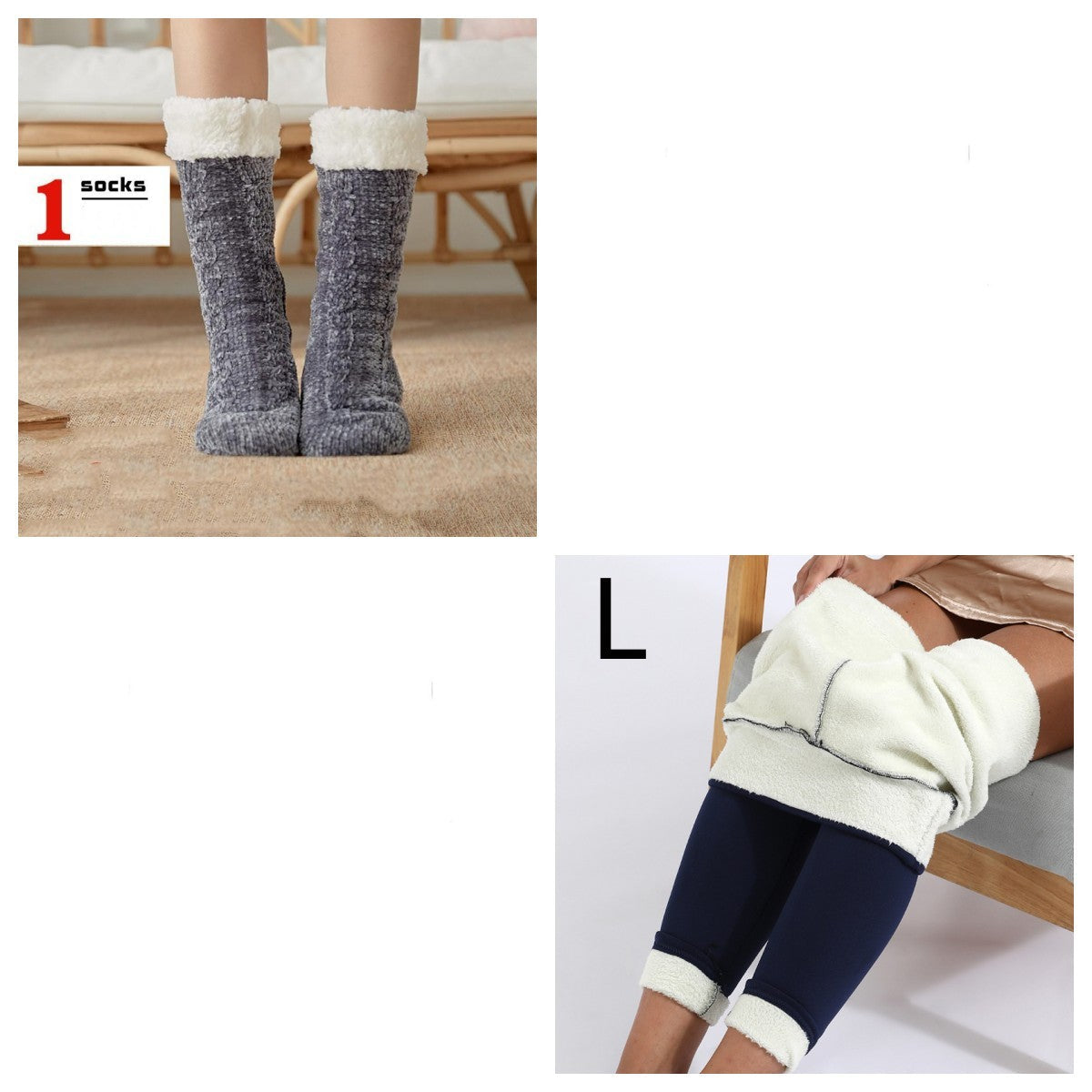 Socks Children Plush Floor Socks Home Slippers