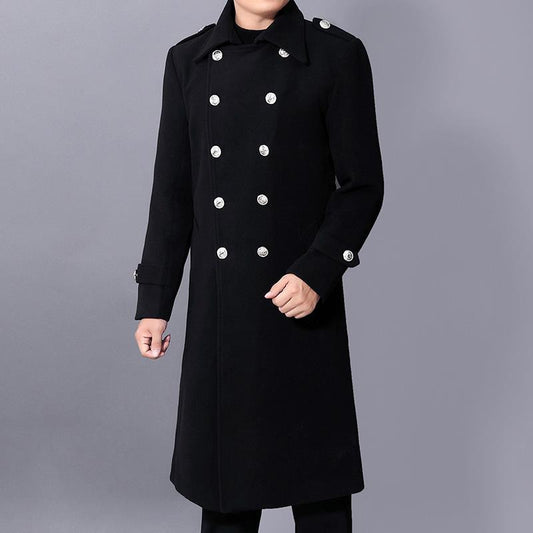 Autumn And Winter New Slim-fit Wool Coat Men's Coat