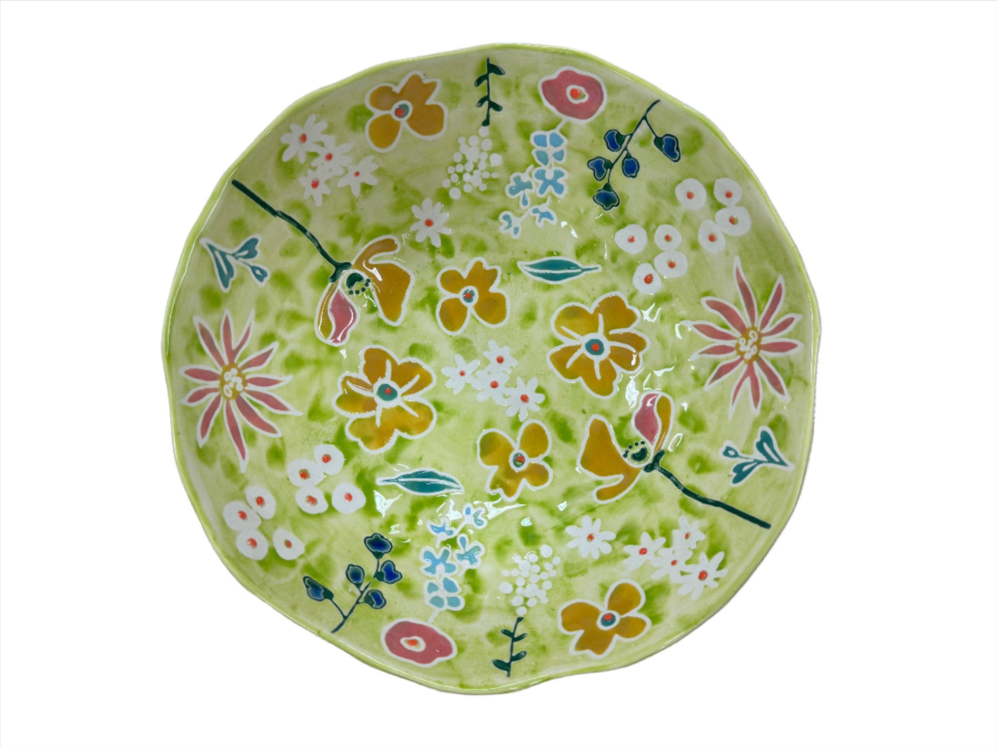 Primavera Handpainted Stoneware All-Pourpose Bowl