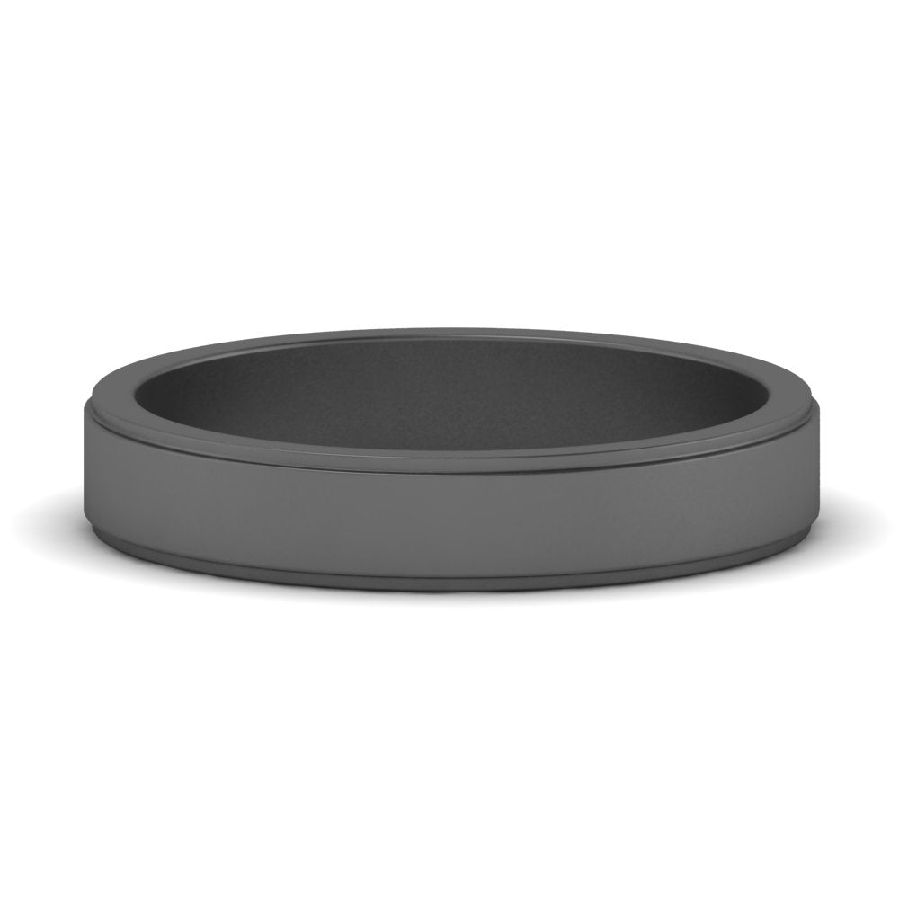 Simple Flat Wedding Band 4MM