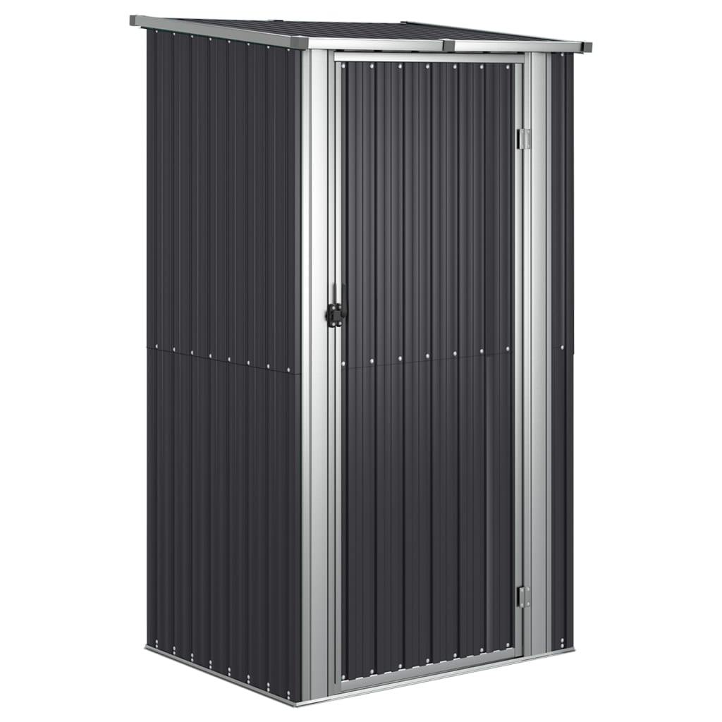 vidaXL Garden Shed Anthracite 46.7"x38.2"x82.5" Galvanized Steel
