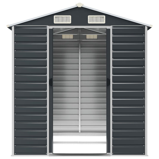 NNEVL Garden Shed Anthracite 191x215x198 cm Galvanised Steel