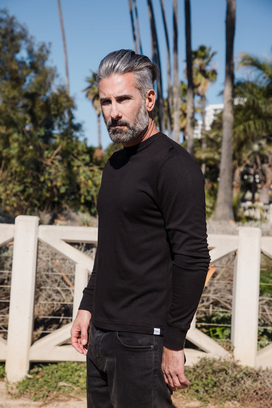 Men's Bamboo Viscose/Organic Cotton Long Sleeve T-Shirt