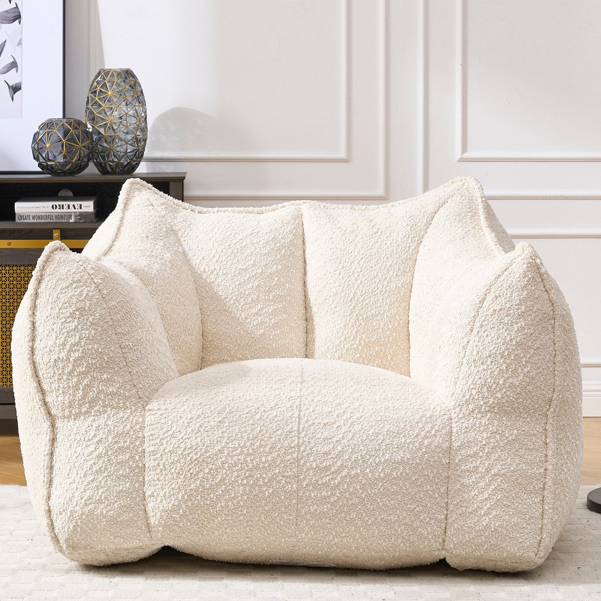 Chenille Arm Chair with Highly Resilient Foam - Multiple Colors