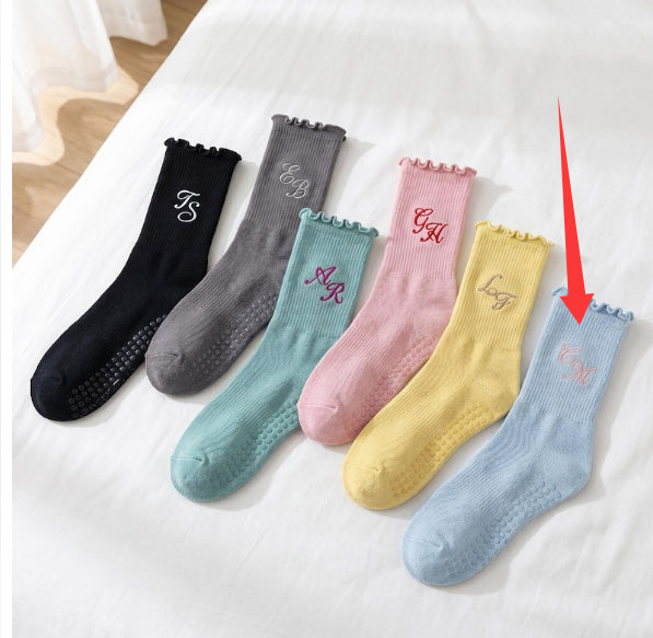 Embroidered Yoga Socks For Children