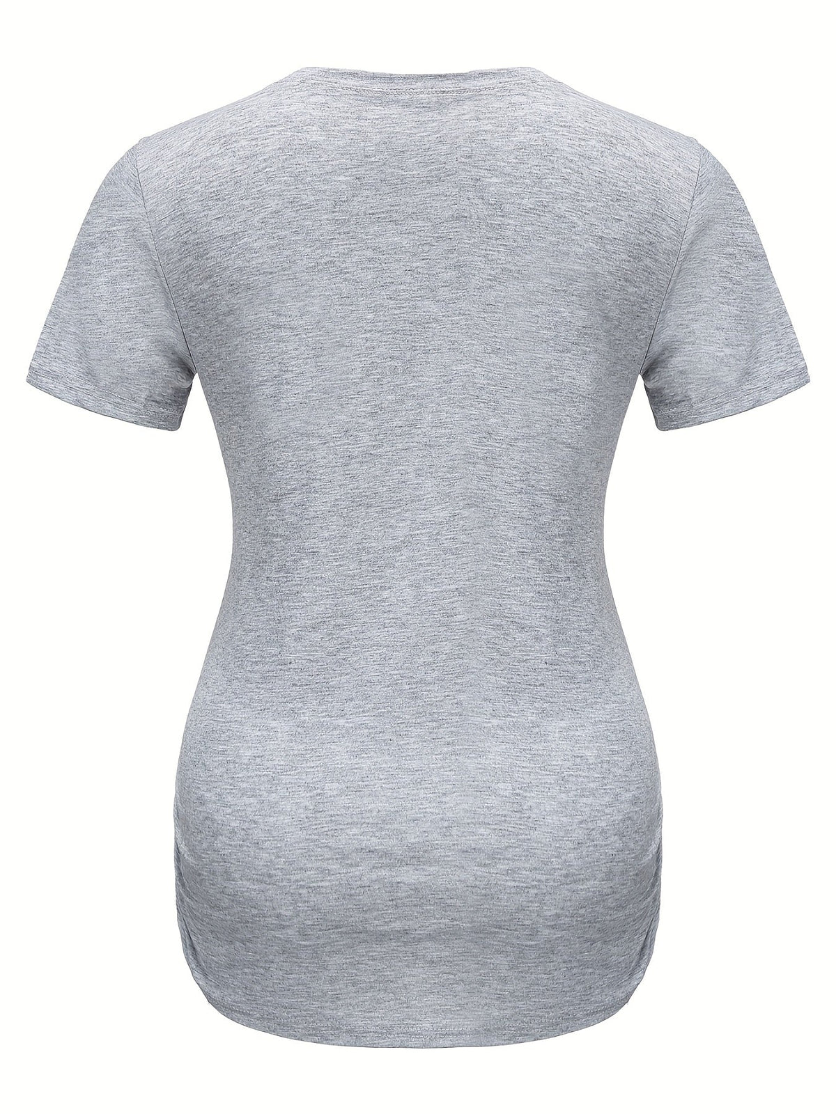 Women's Maternity Casual "I'm A GIRL" Foot Heart Graphic Short Sleeve Slim Fit T-shirt Top for Summer