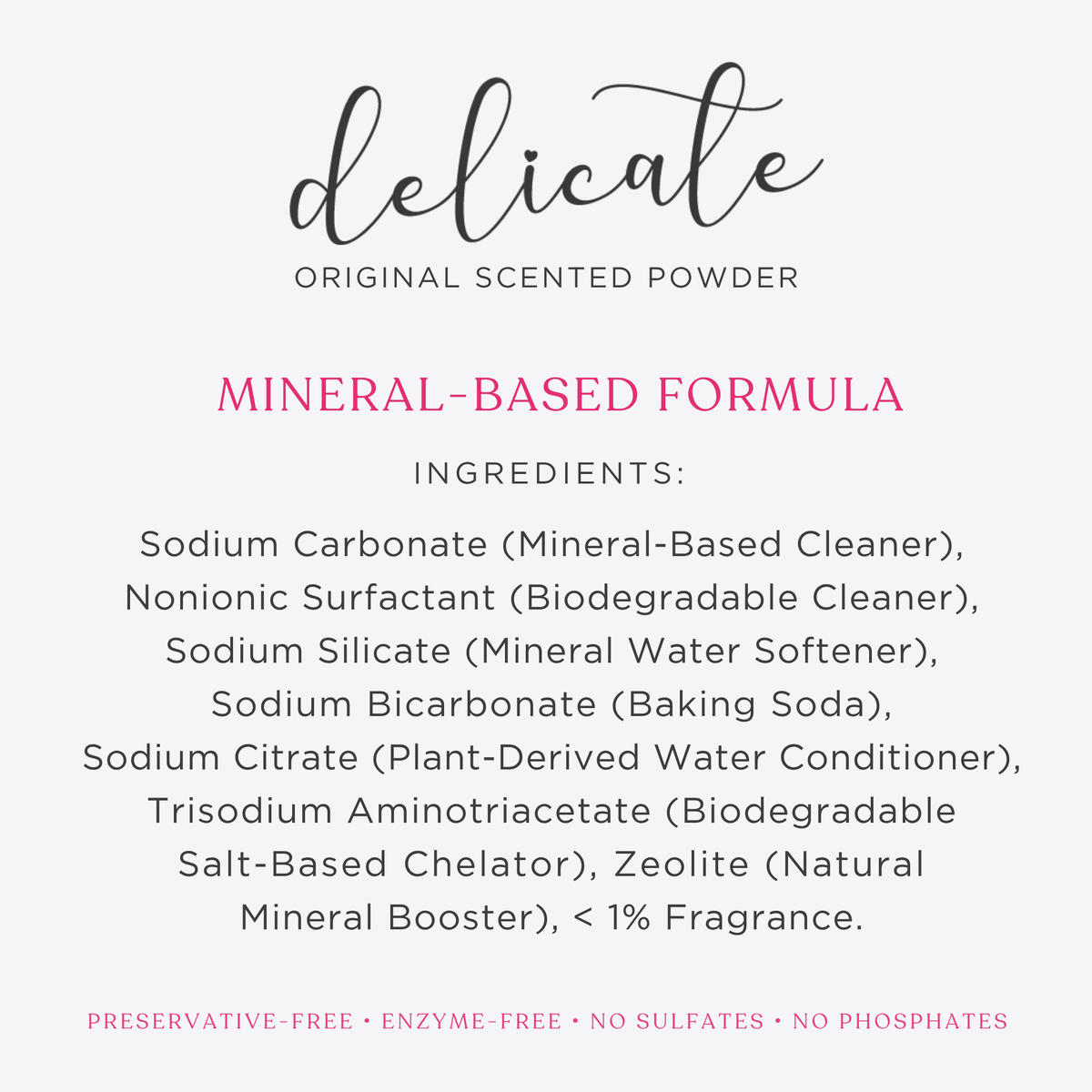 POWDER Delicate Laundry Detergent - Original Scent