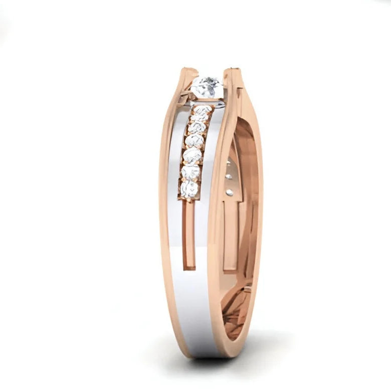 Classic Solitaire Engagement Ring 14K 18K Solid Gold Real Natural Certified Diamond For Women