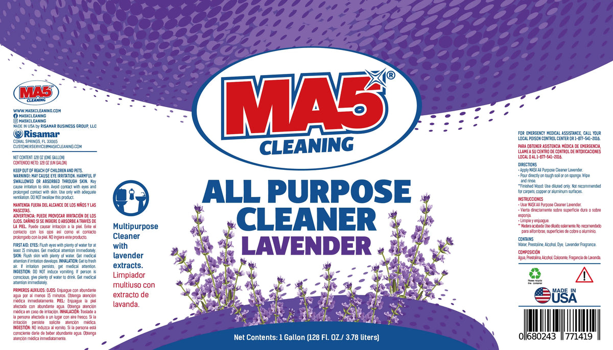 MA5X Lavender All-Purpose Cleaner 55-Gallon Drum | Hotel, Healthcare & Facility Multi-Surface