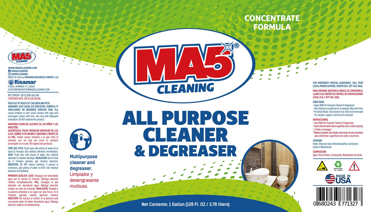 MA5X All-Purpose Cleaner & Degreaser | Multi-Surface pH 11-12