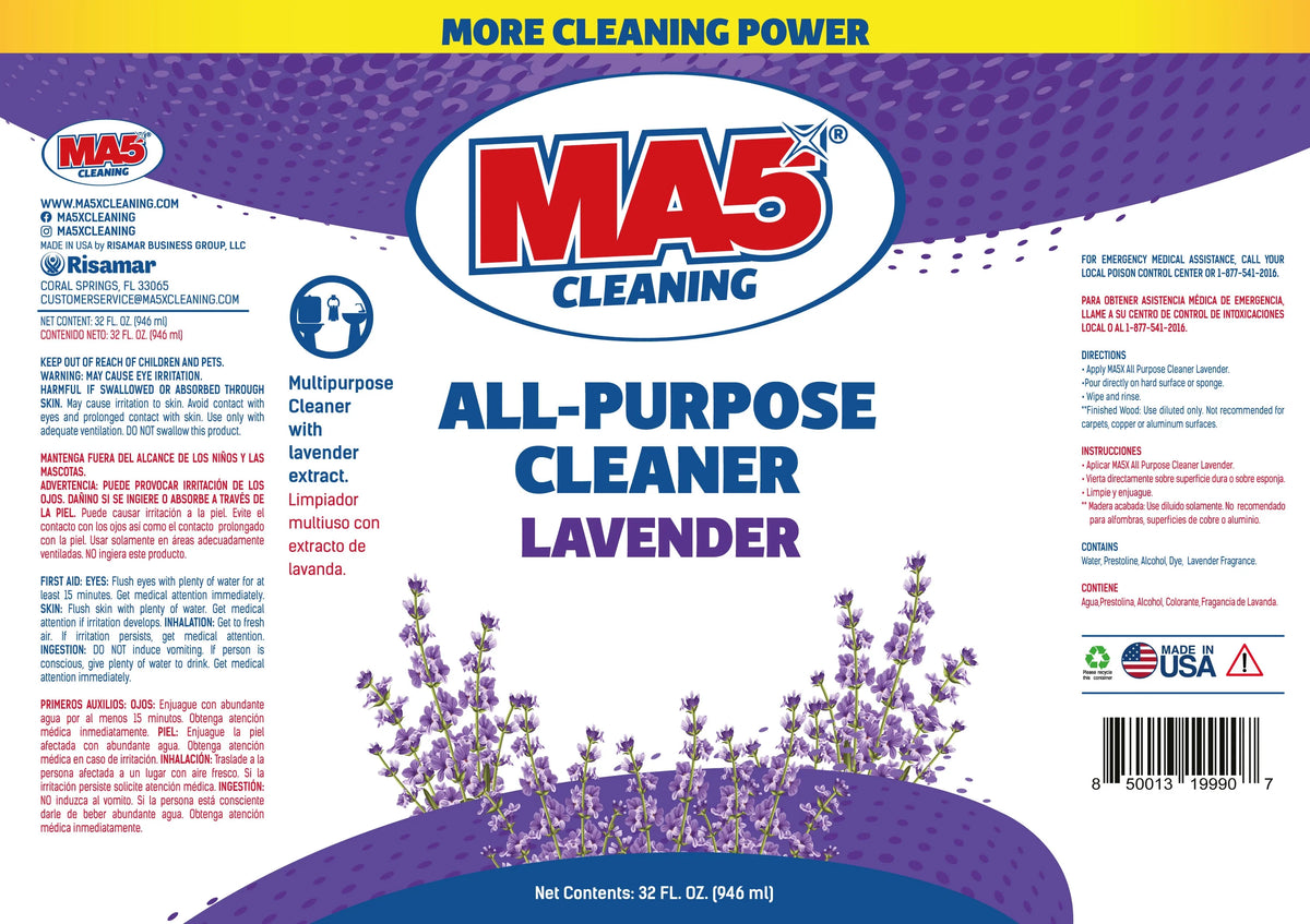 MA5X Lavender All-Purpose Cleaner | Non-Toxic, Multi-Surface Formula