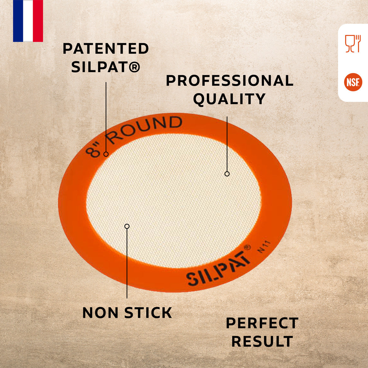 Silpat 8" Round Mat
