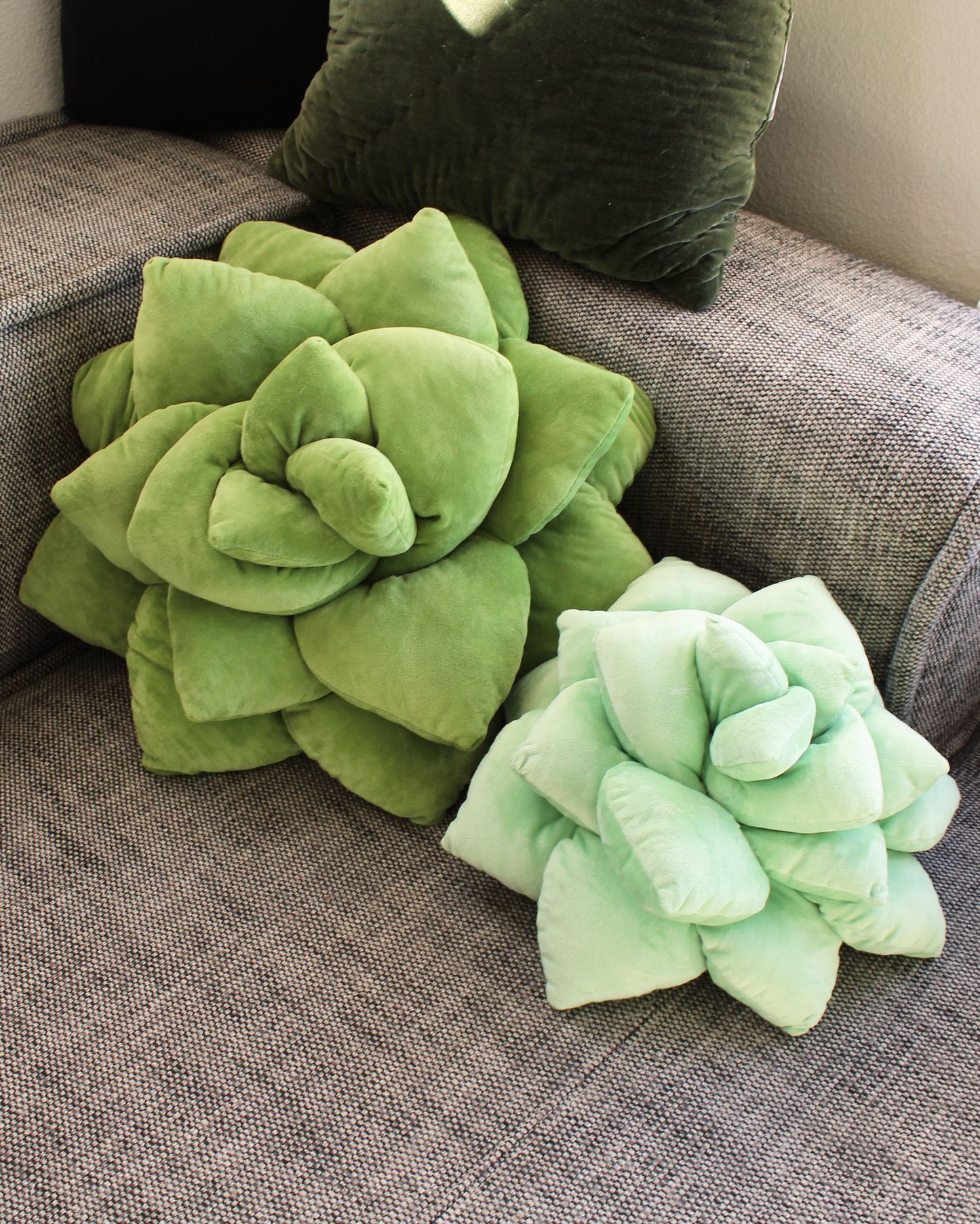 Big Pop Succulent® - Olive Green Decor Pillow