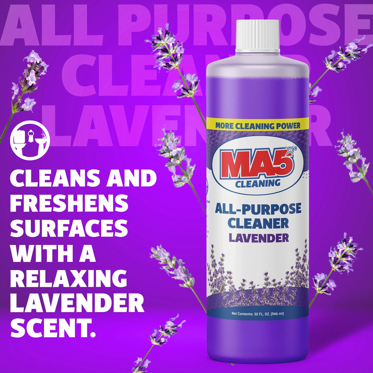 MA5X Lavender All-Purpose Cleaner | Non-Toxic, Multi-Surface Formula
