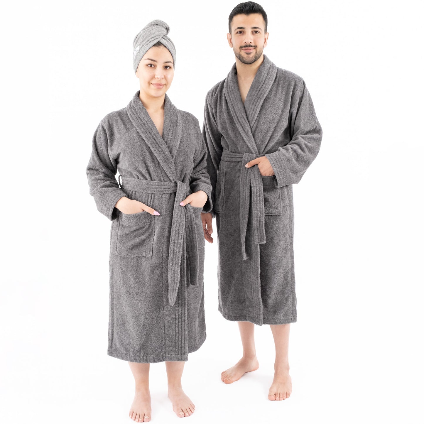 American Soft Linen, 100% Cotton Robes for Women and Men, Soft Lightweight Unisex Couple Turkish Bathrobes Wholesale