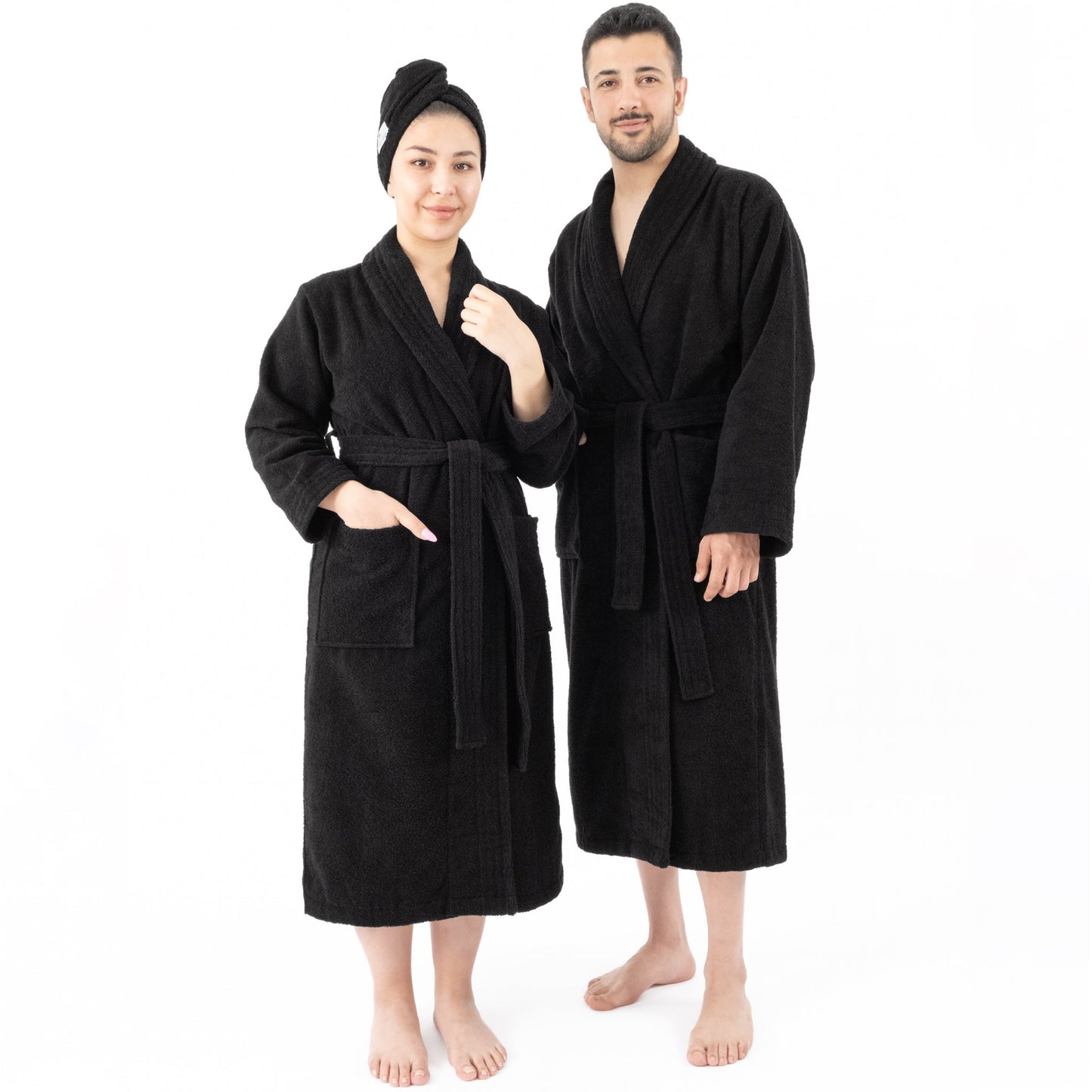 American Soft Linen, 100% Cotton Robes for Women and Men, Soft Lightweight Unisex Couple Turkish Bathrobes Wholesale