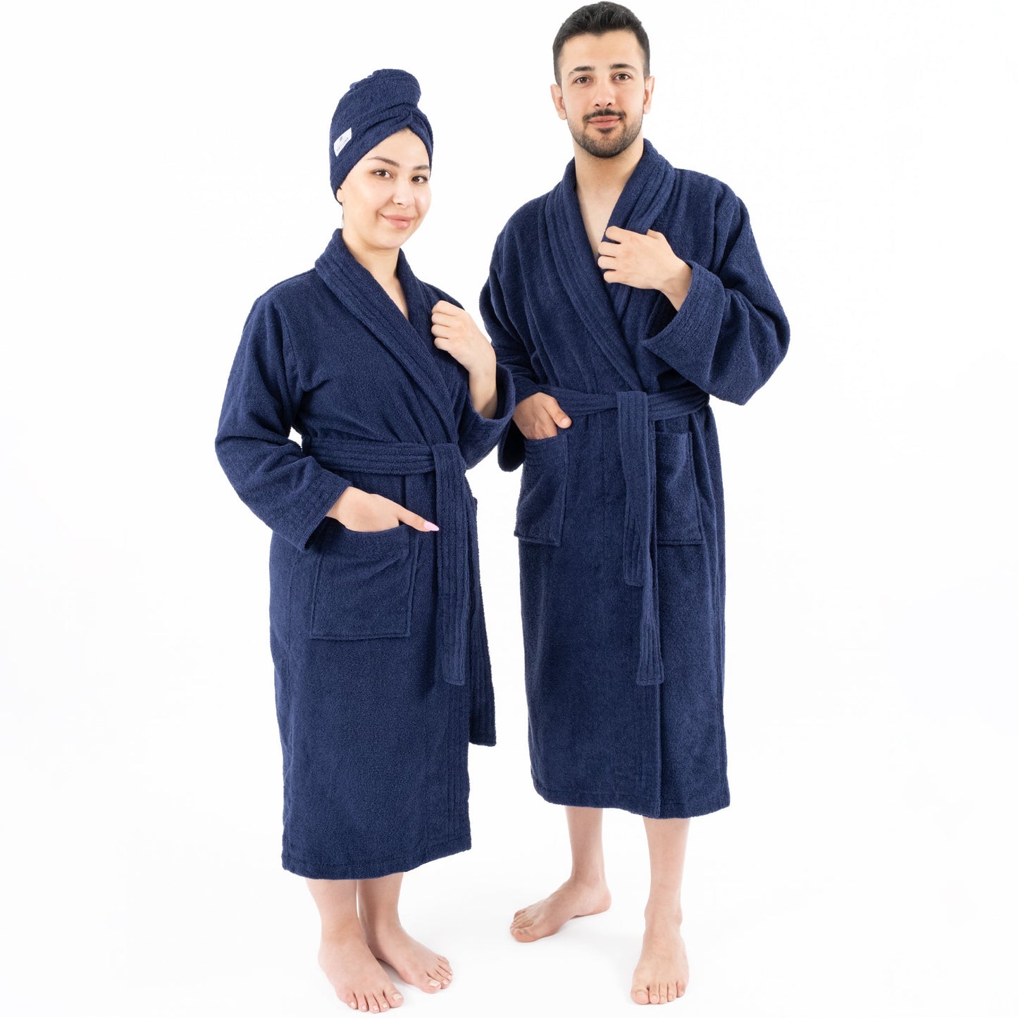 American Soft Linen, 100% Cotton Robes for Women and Men, Soft Lightweight Unisex Couple Turkish Bathrobes Wholesale