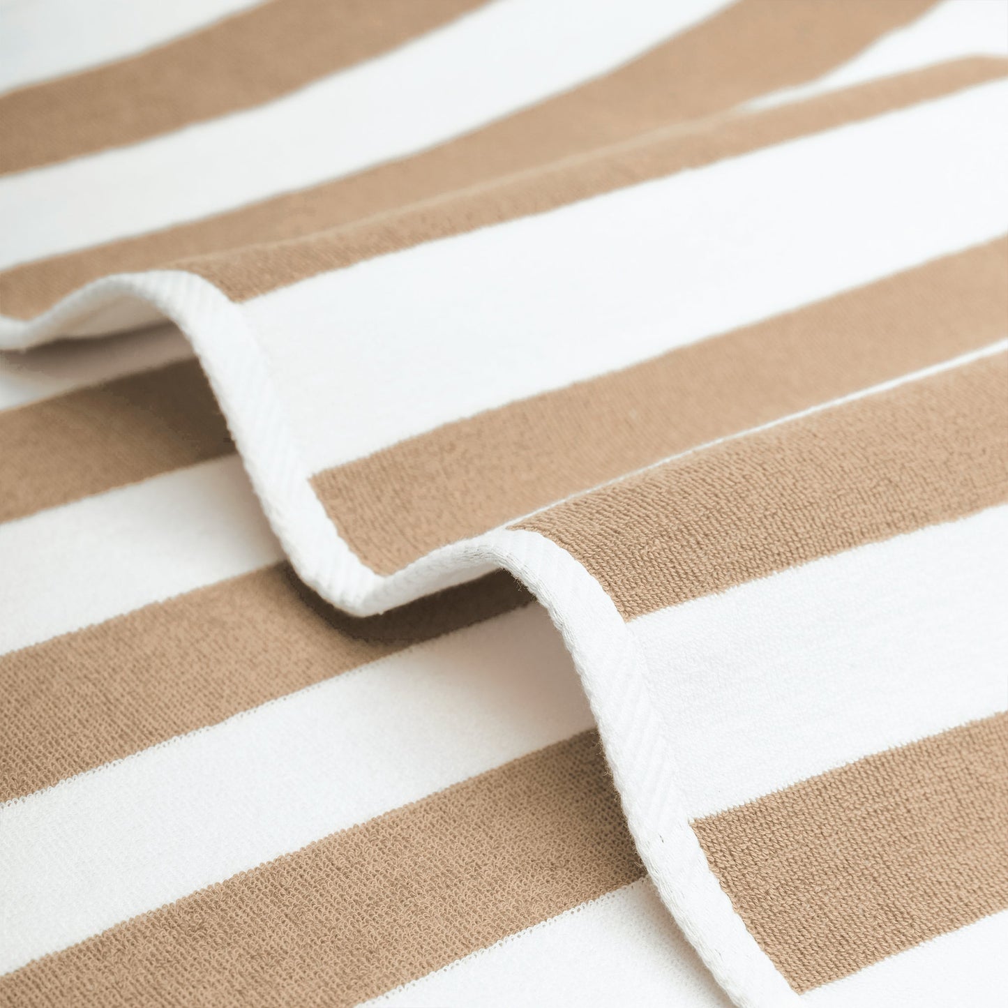 American Soft Linen, Premium Cotton 4 Pack Beach Towels, 30" x 60" Cabana Striped Pool Towels