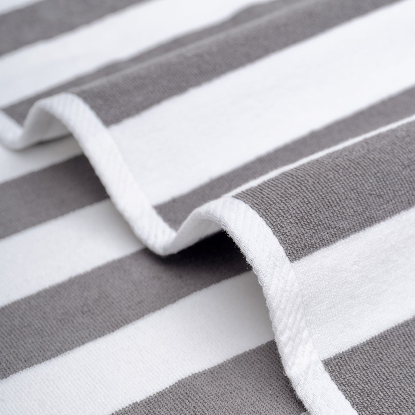 American Soft Linen, Premium Cotton 4 Pack Beach Towels, 30" x 60" Cabana Striped Pool Towels