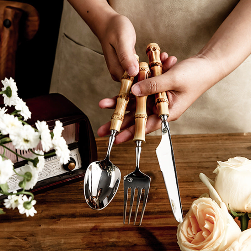 Aurora Nature-Inspired Bamboo Cutlery Set
