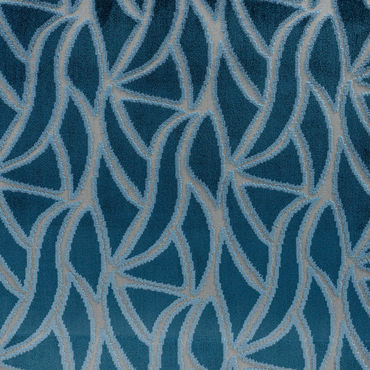 AVALON - MULTI-PURPOSE ABSTRACT CUT VELVET UPHOLSTERY FABRIC BY THE YARD