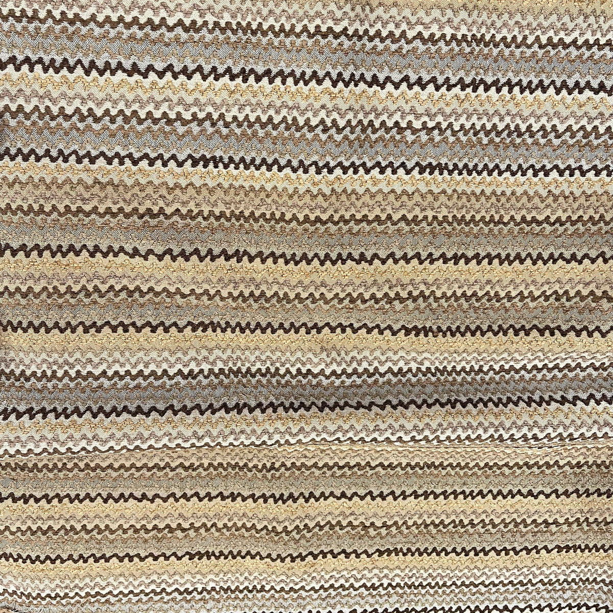 AZTEC - Chenille -ZIG ZAG PATTERN UPHOLSTERY FABRIC BY THE YARD