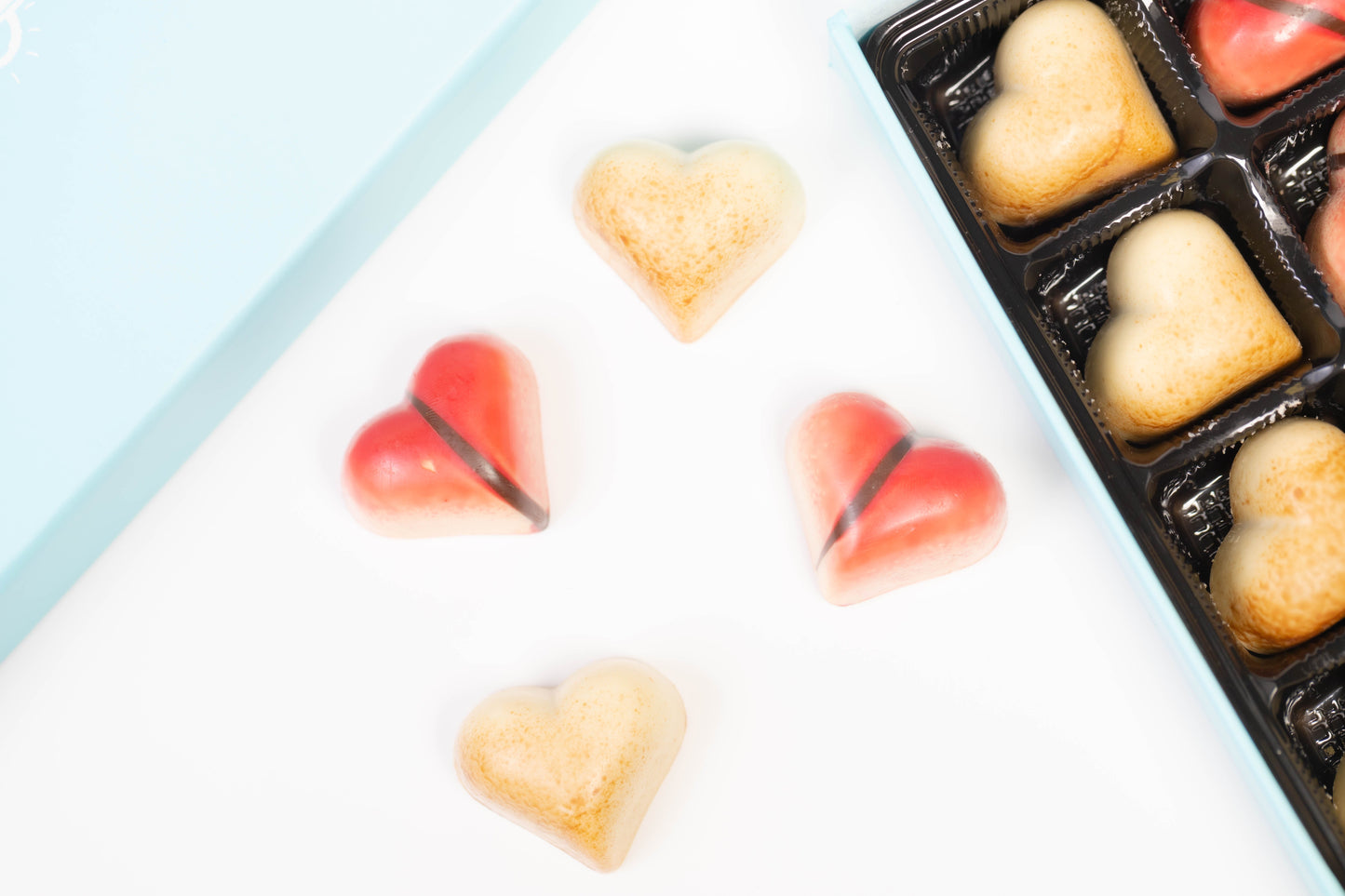 Andy Anand Gluten-Free 60% Cocoa White Chocolate Heart Gift Box – 24 Pc Silky Smooth Luxury Gift for Valentine’s & Anniversaries