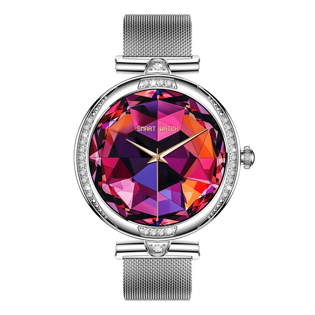 NX17 Pro Smart Watch Fashion Diamond Ladies Wristwatch Bluetooth Calling Health Monitoring Fitness Smartwatch
