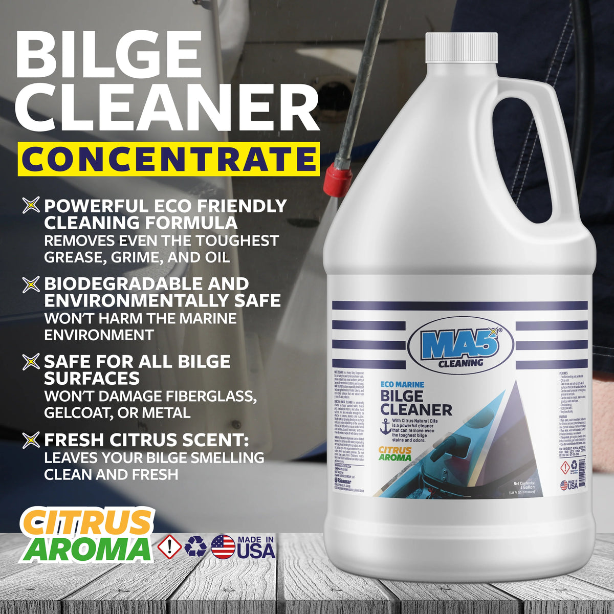 MA5X Bilge Cleaner - Heavy Duty Marine Degreaser