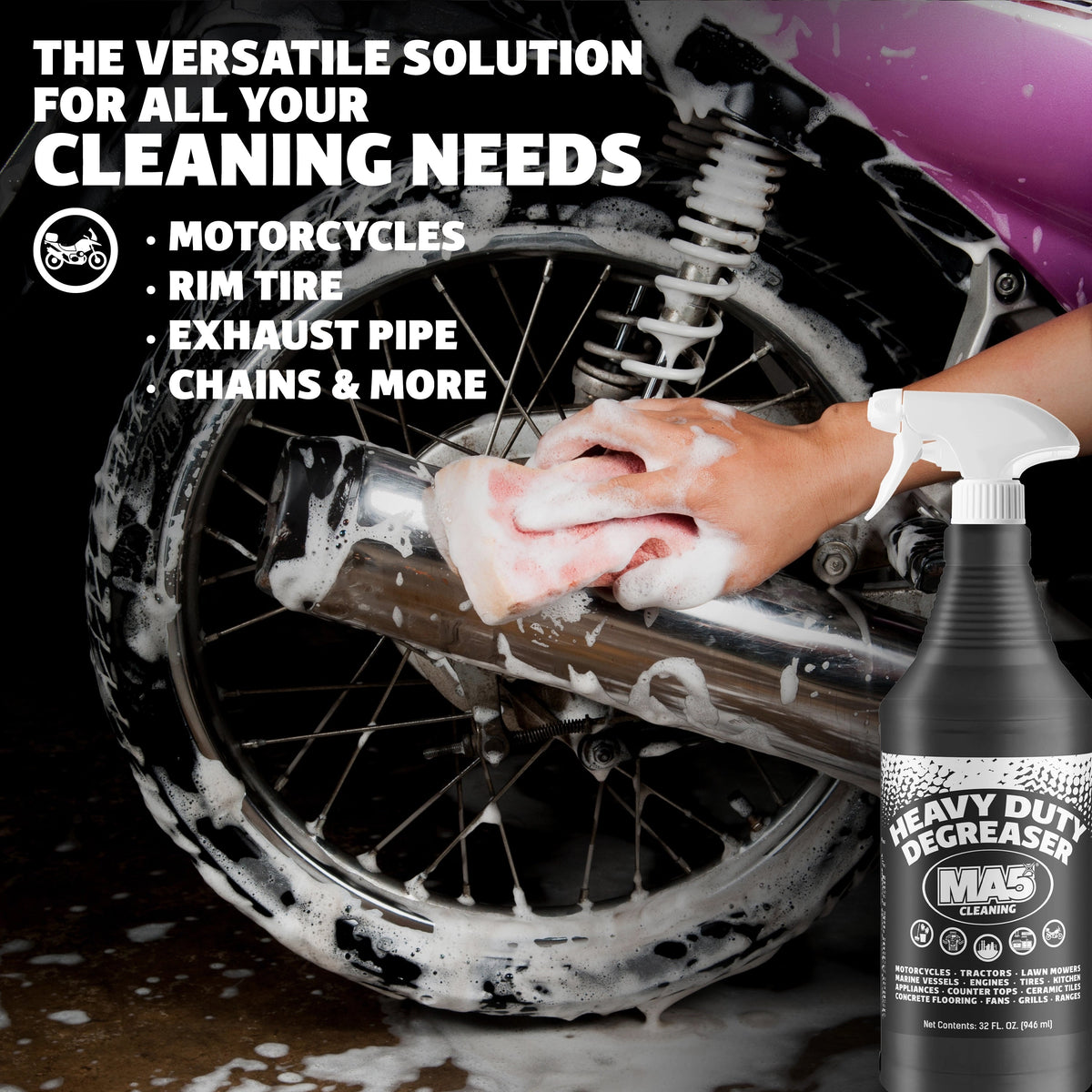 MA5X Heavy-Duty Black Degreaser | Commercial Grade pH 12-13