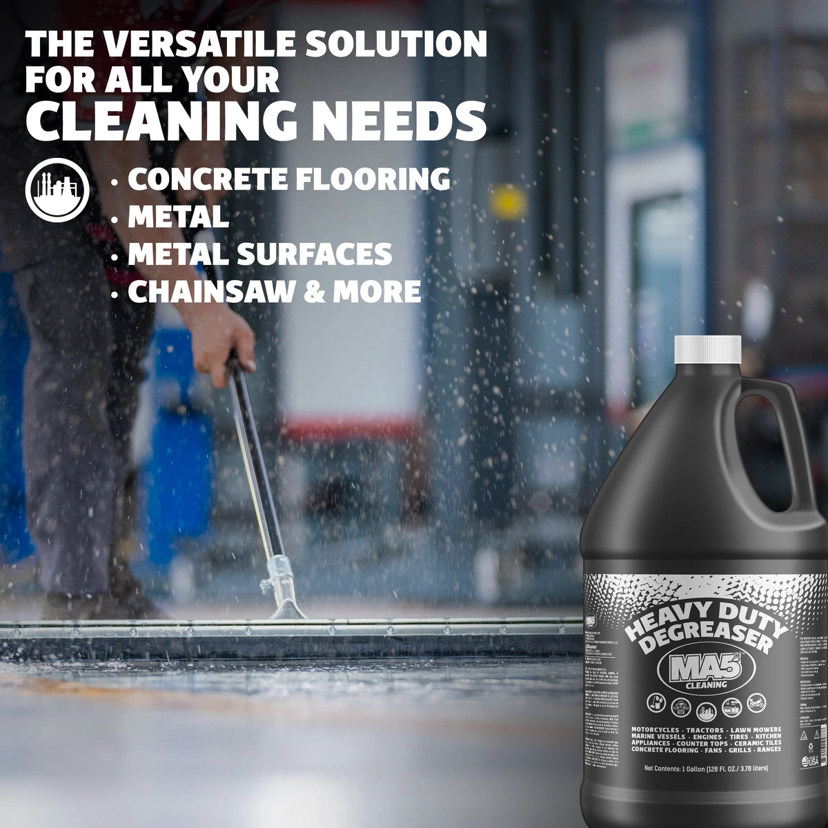 MA5X Heavy-Duty Black Degreaser | Commercial Grade pH 12-13