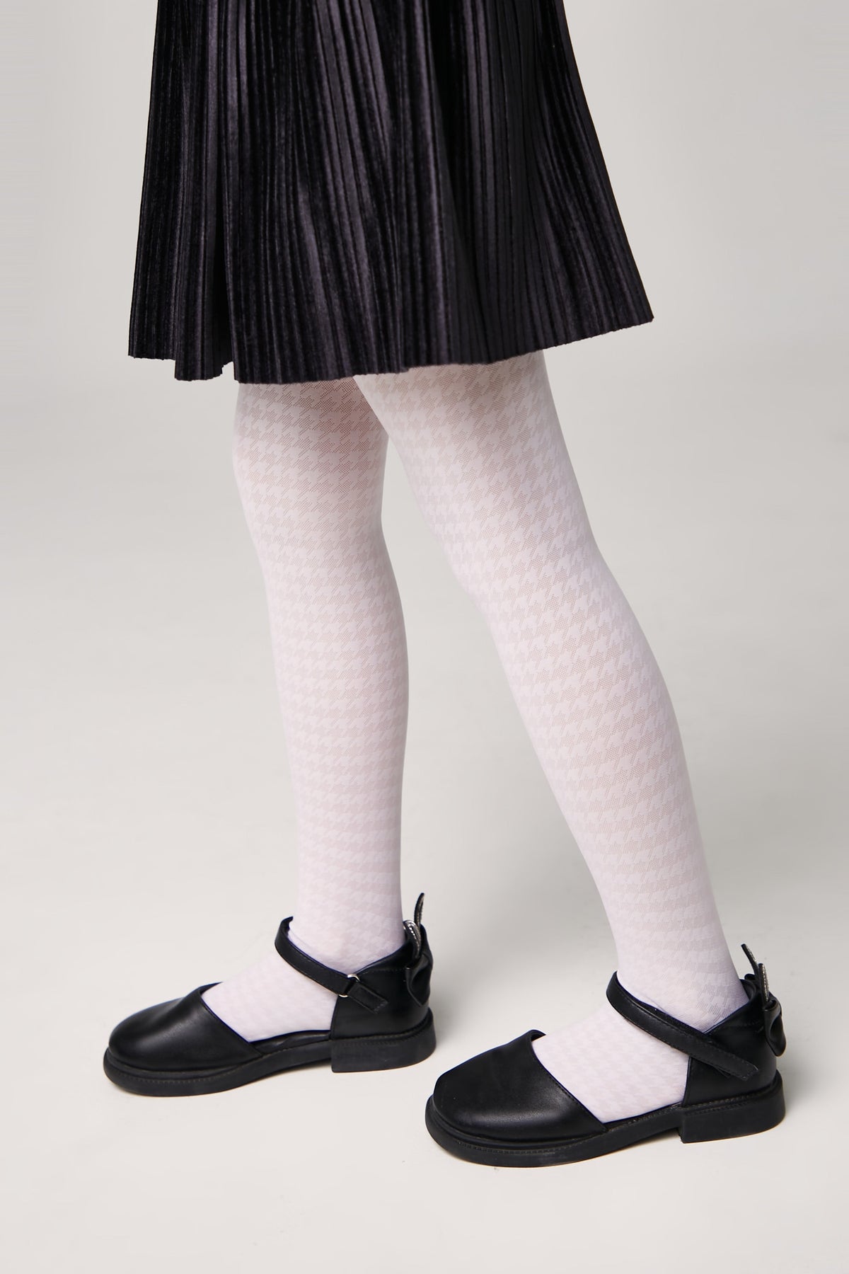 Conte Tights for girls Chanel 40 Den - Houndstooth Pattern