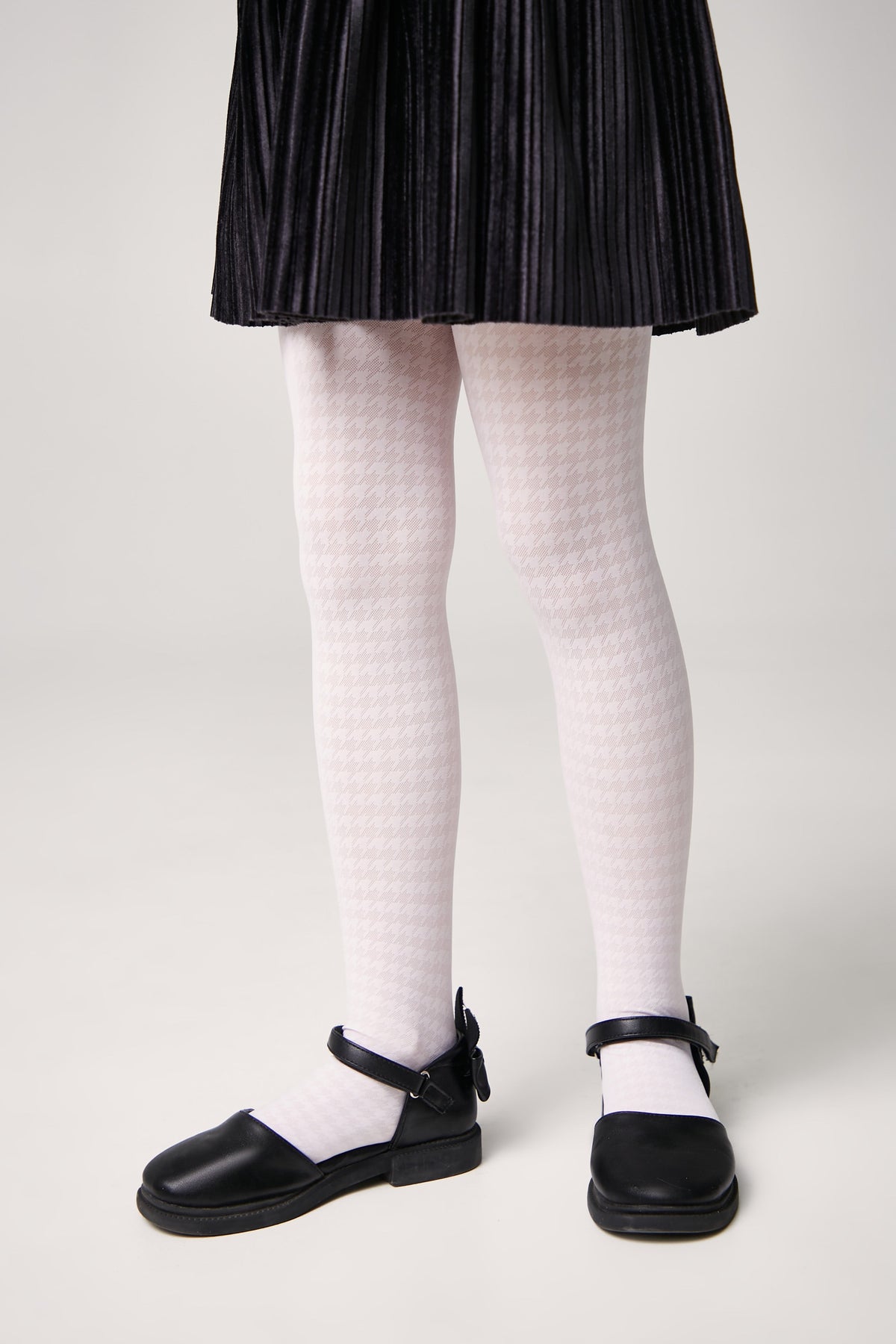 Conte Tights for girls Chanel 40 Den - Houndstooth Pattern