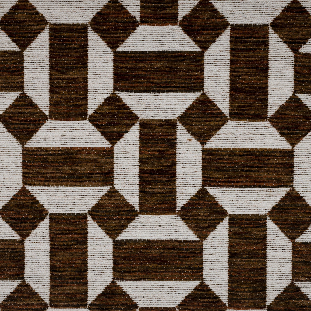 CLICK - CHENILLE JACQUARD GEOMETRIC PATTERN UPHOLSTERY FABRIC BY THE YARD