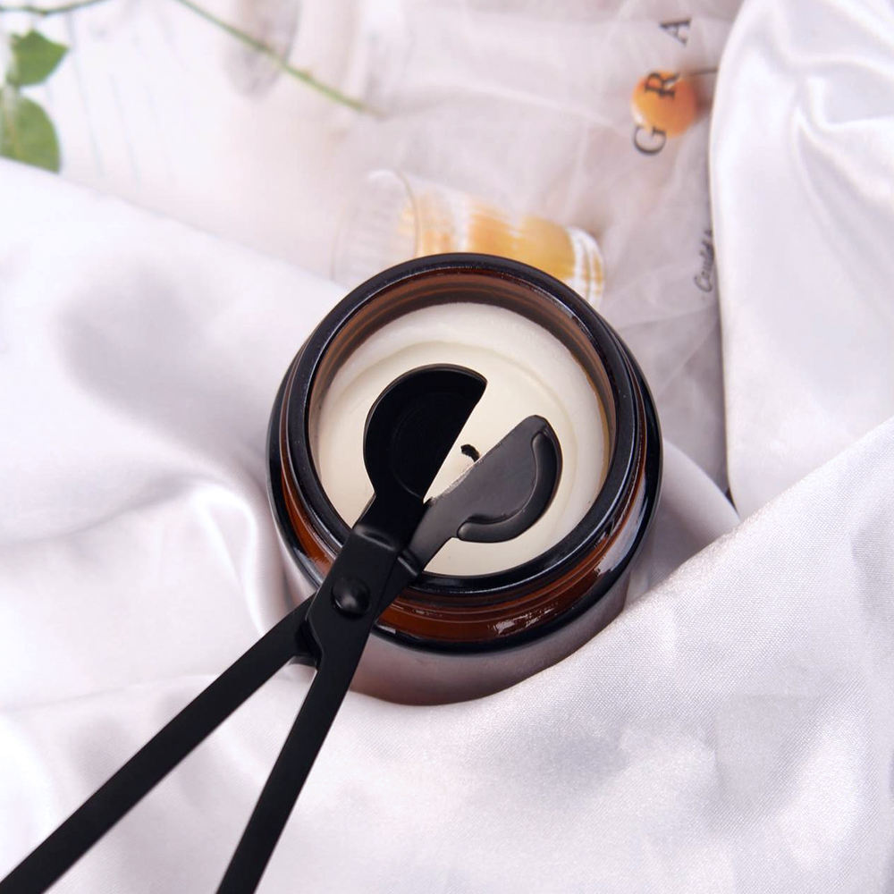 3-Piece Candle Care Kit | Matte Black | Wick Trimmers, Snuffer, and Wick Hook