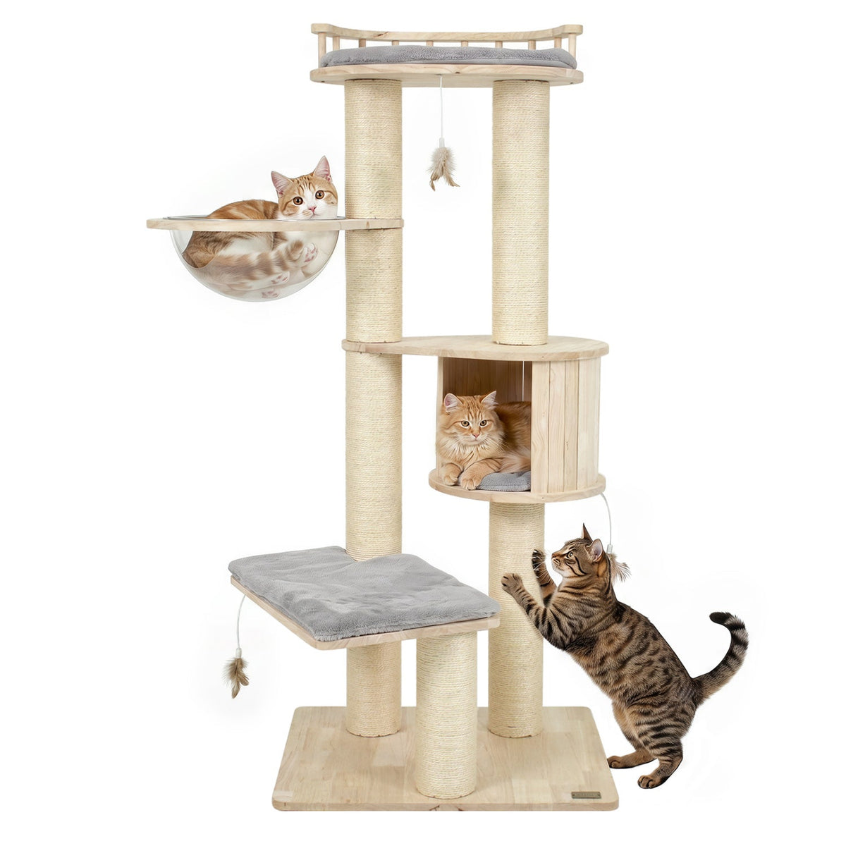 Multi-Level Cat Tree with Perch, Condo & Scratching Posts