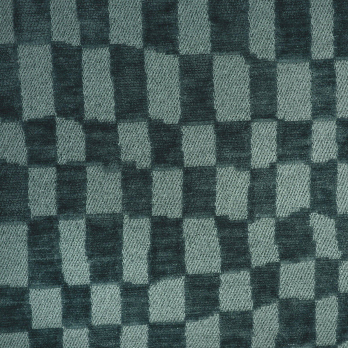 CHECKMATE - CHECKERED DESIGN CHENILLE UPHOLSTERY FABRIC